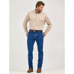 Wrangler Jeans Mens 32x32 Blue Cowboy Cut 13MWZ Made in USA Denim Original Fit